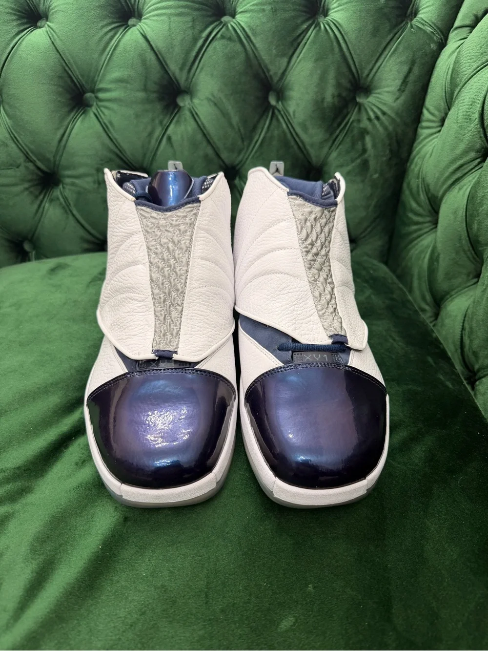 Jordan white leather